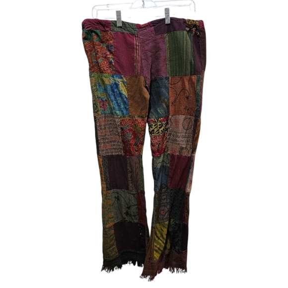 Bohemian Patchwork Multicolor Pants - Picture 2 of 6